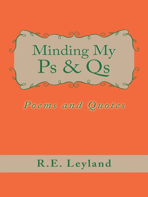 cover image of Minding My Ps & Qs